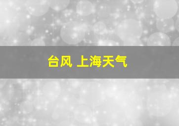 台风 上海天气